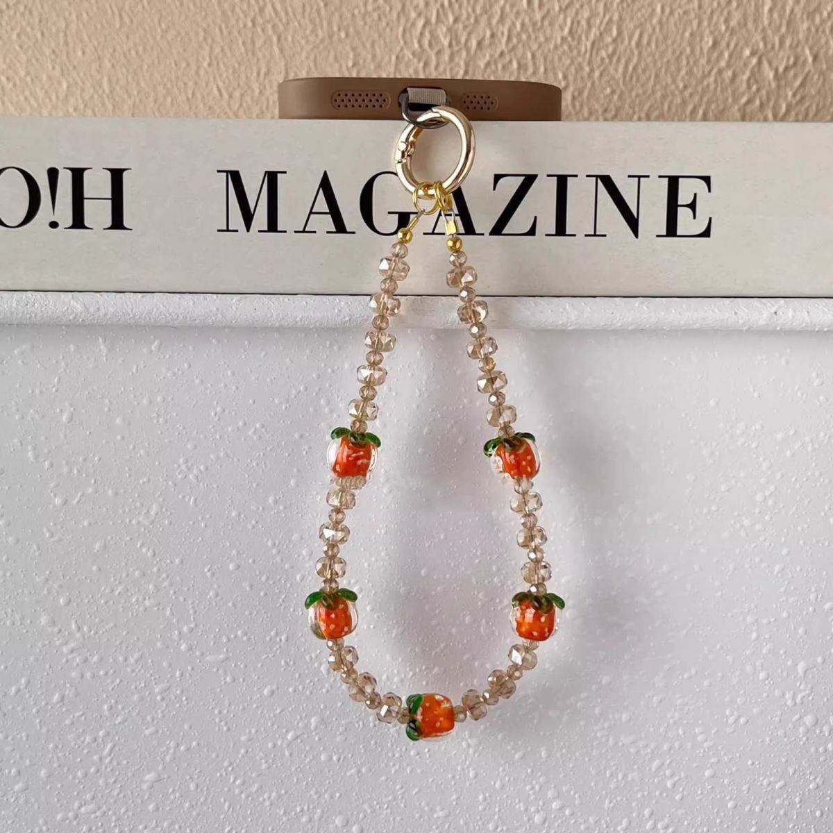 Elegante Perlen Charm Brillen Kette Brehn
