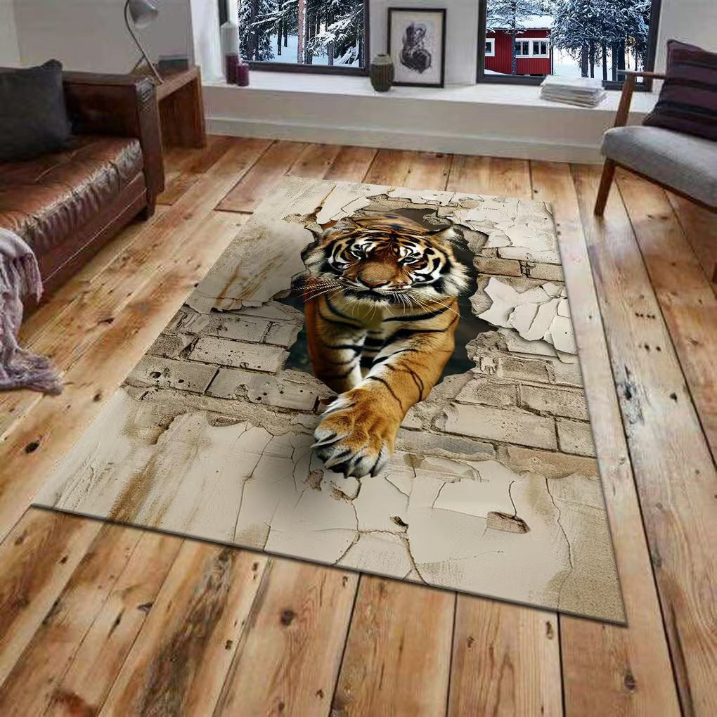 3D-gedrucktes Tiger-Wandmural Brehn