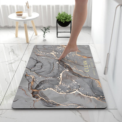 Weiche Druck abstrakte Marmor Badezimmermatte Brehn