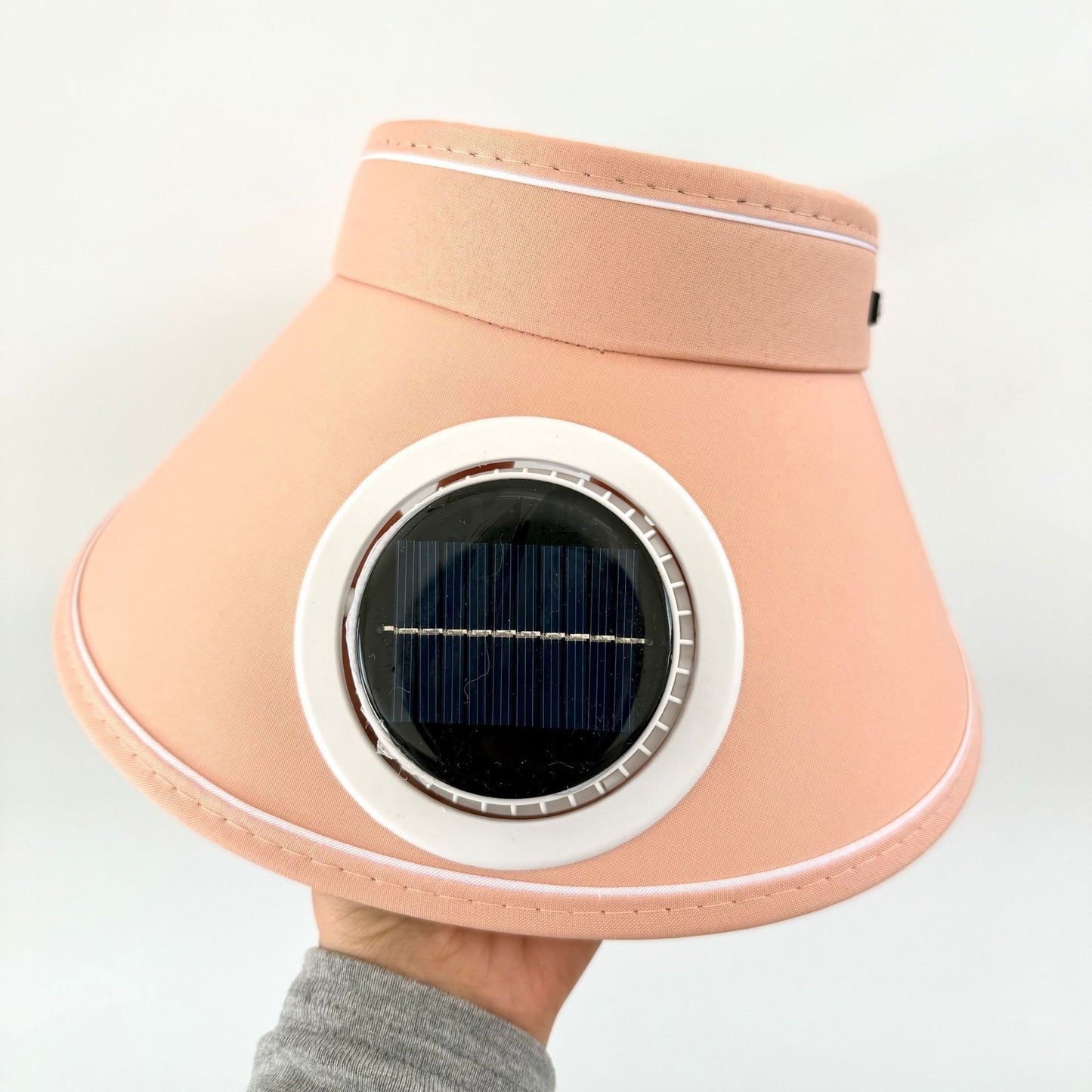 Leichtgewichtiger faltbarer Sonnenschutz mit integriertem Solarmodul und leisem Ventilator Brehn