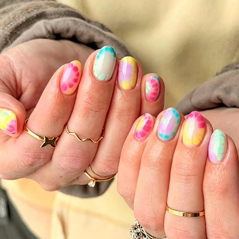 Künstlerische Aquarell-Nagelkunst Brehn