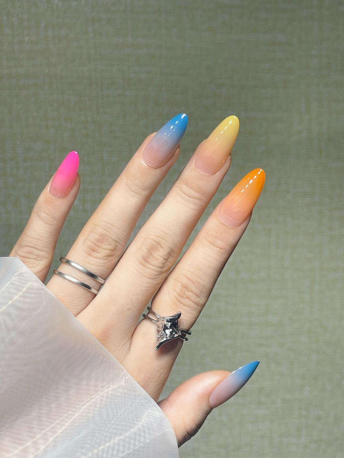 Ombre Stiletto Nagelkunst Erweiterungen Brehn 1789085287
