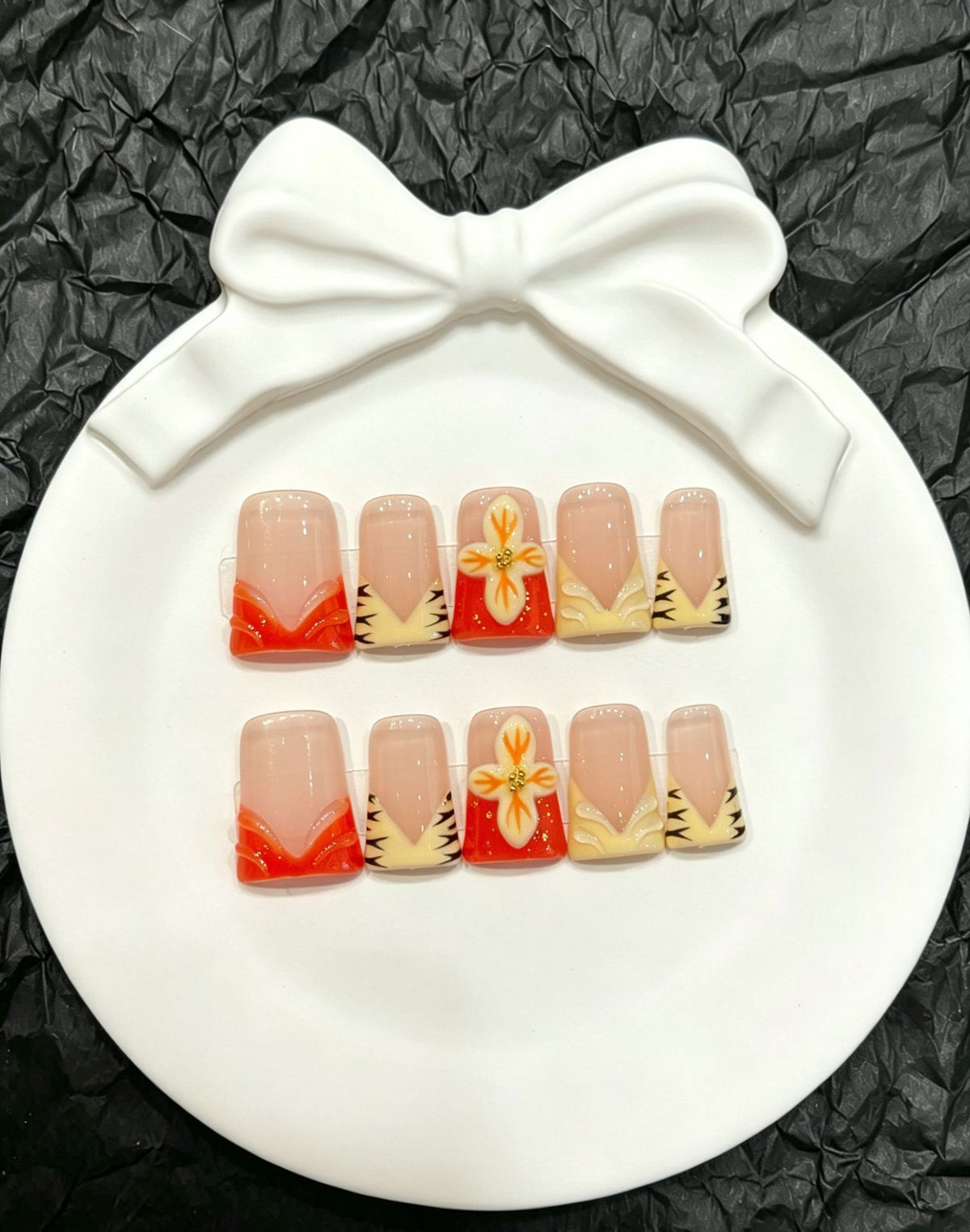 Dekorative Künstler Nagelset zum Aufkleben