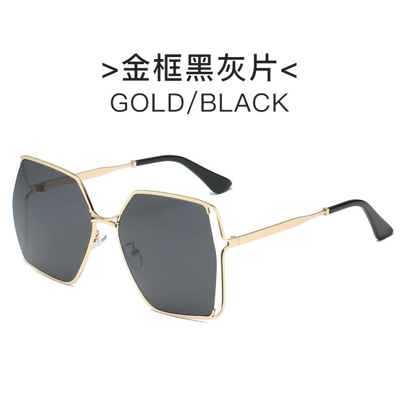 Damen elegante Sonnenbrille im markanten hexagonalen Design Brehn