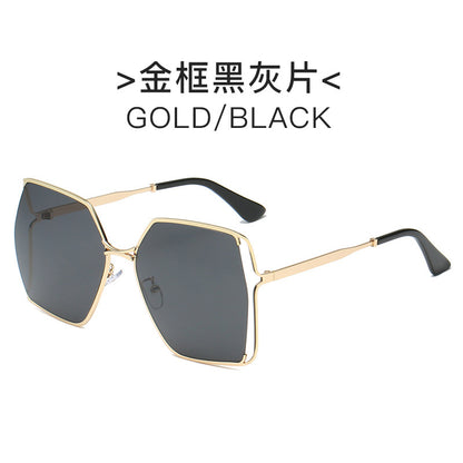 Damen elegante Sonnenbrille im markanten hexagonalen Design Brehn