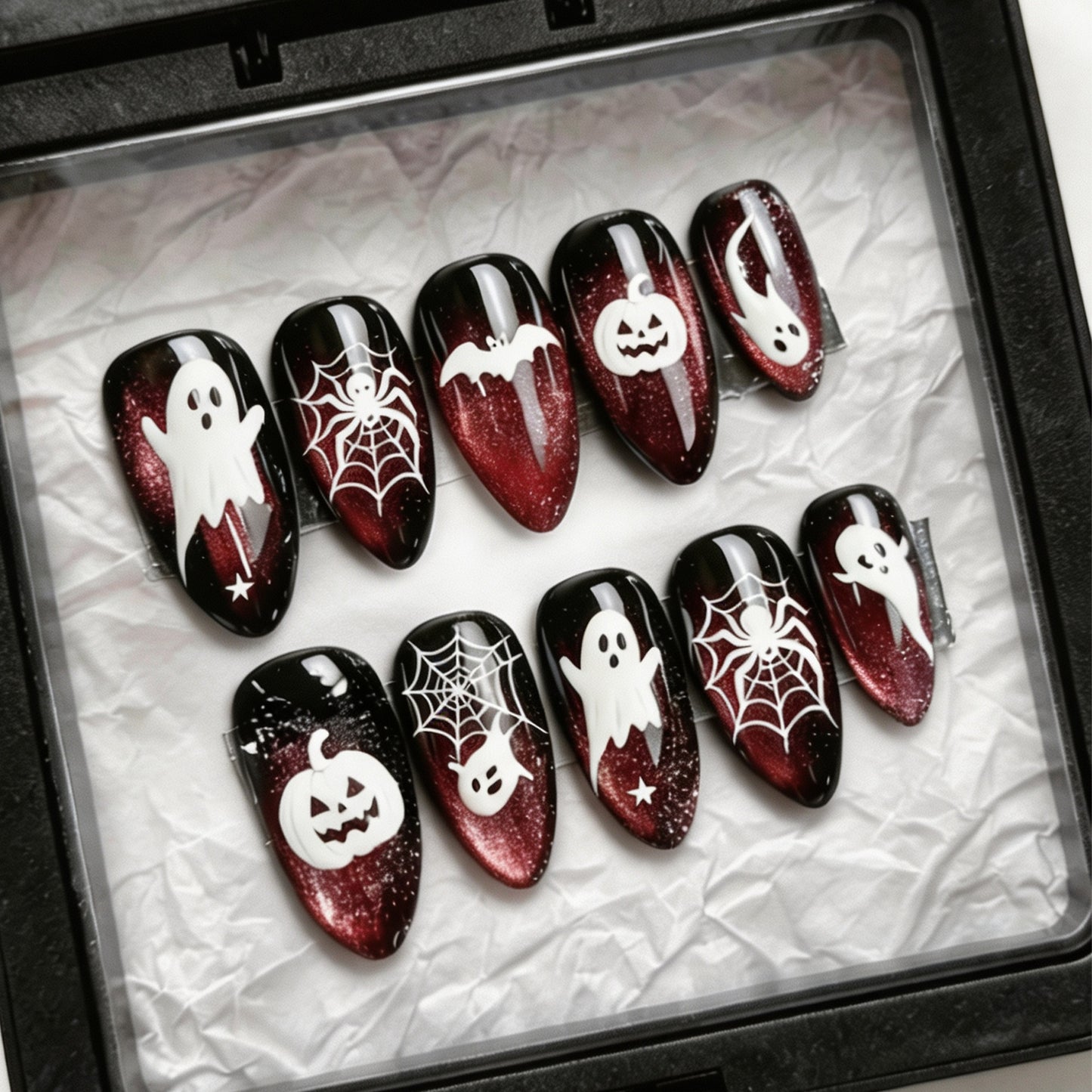 Halloween-Themen Press-On Nagelkunst Brehn