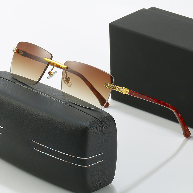 Damen elegante Sonnenbrille mit stilvollem Metallrahmen Brehn