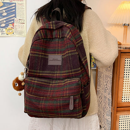 Stylischer Karomuster-Rucksack Brehn