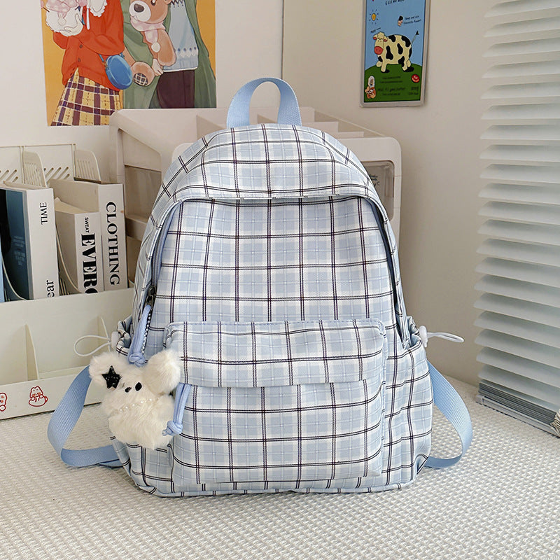 Stylische Karomuster-Rucksack Brehn