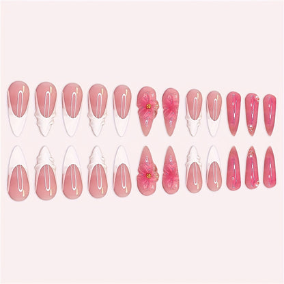 Floral 3D Press-On Nagelkunst Brehn