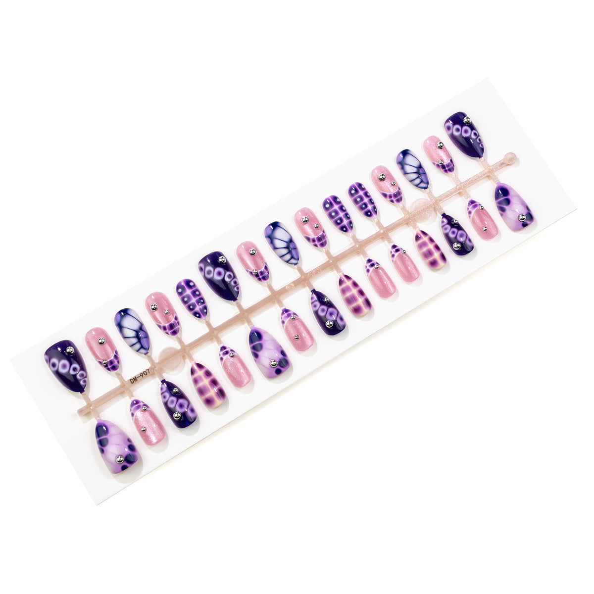 Elegantes dekoratives Press-On-Nagel-Set Brehn