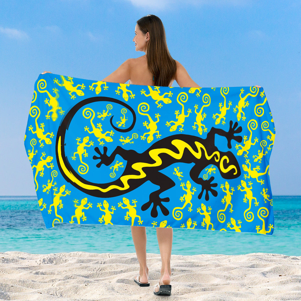 Strandtuch mit lebhaftem, buntem Tiermotiv Brehn