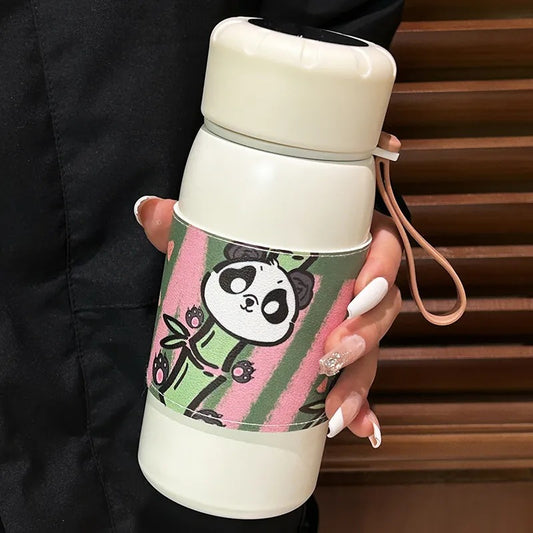 Damen Isolierflasche mit verspieltem Panda-Design Brehn