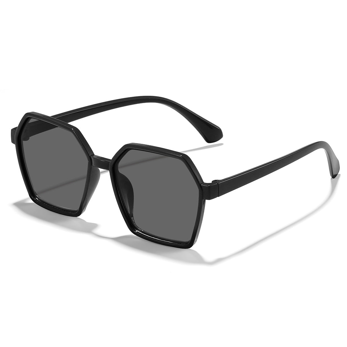 Damen elegante Sonnenbrille im modernen Hexagon-Design Brehn
