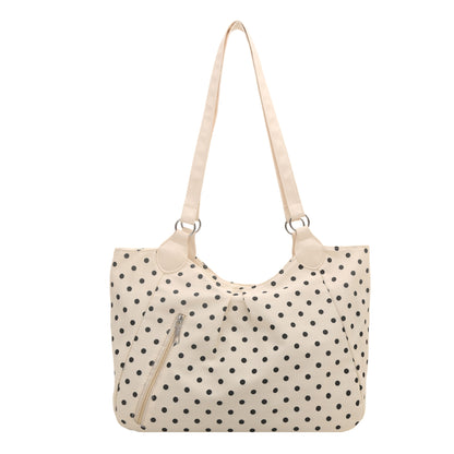 Stylische gepunktete Schultertasche