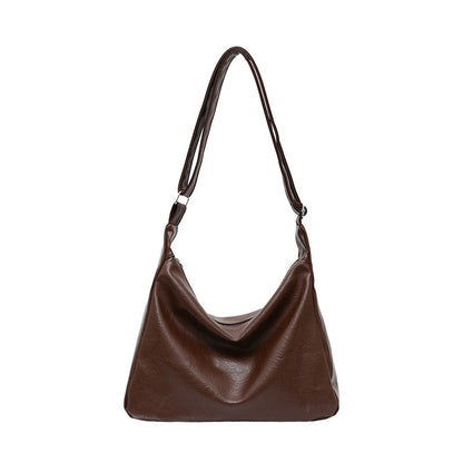 Lässige Faux-Leder Hobo-Tasche
