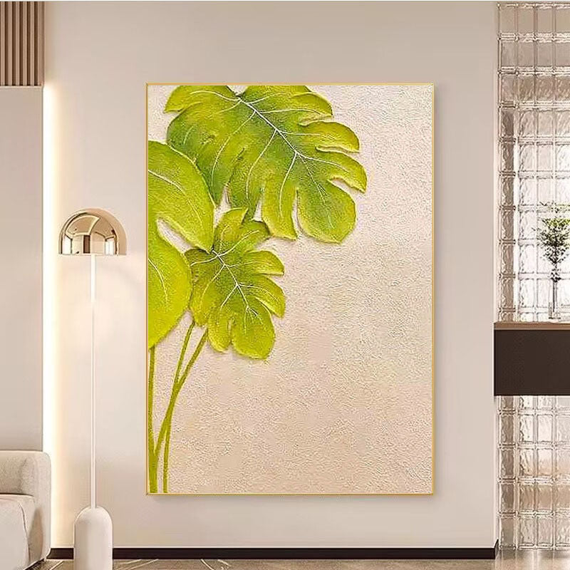 Texturiertes Botanisches Wandkunst