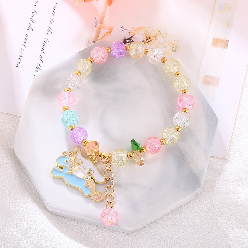 Verspieltes Armband mit Bunten Glasperlen Brehn