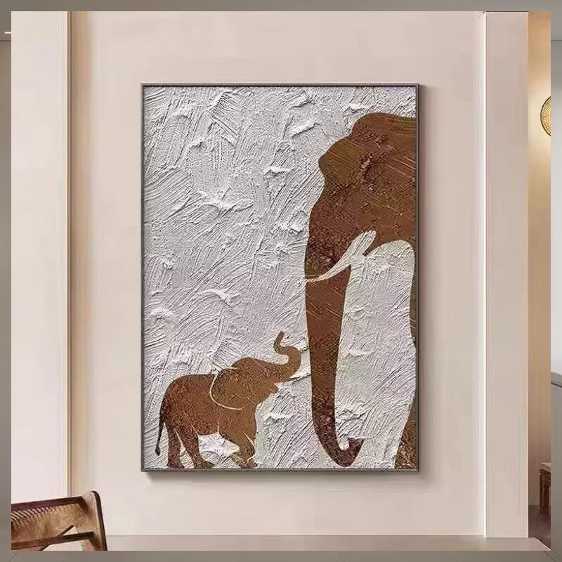 Elefanten-Themen Texturierte Wandkunst