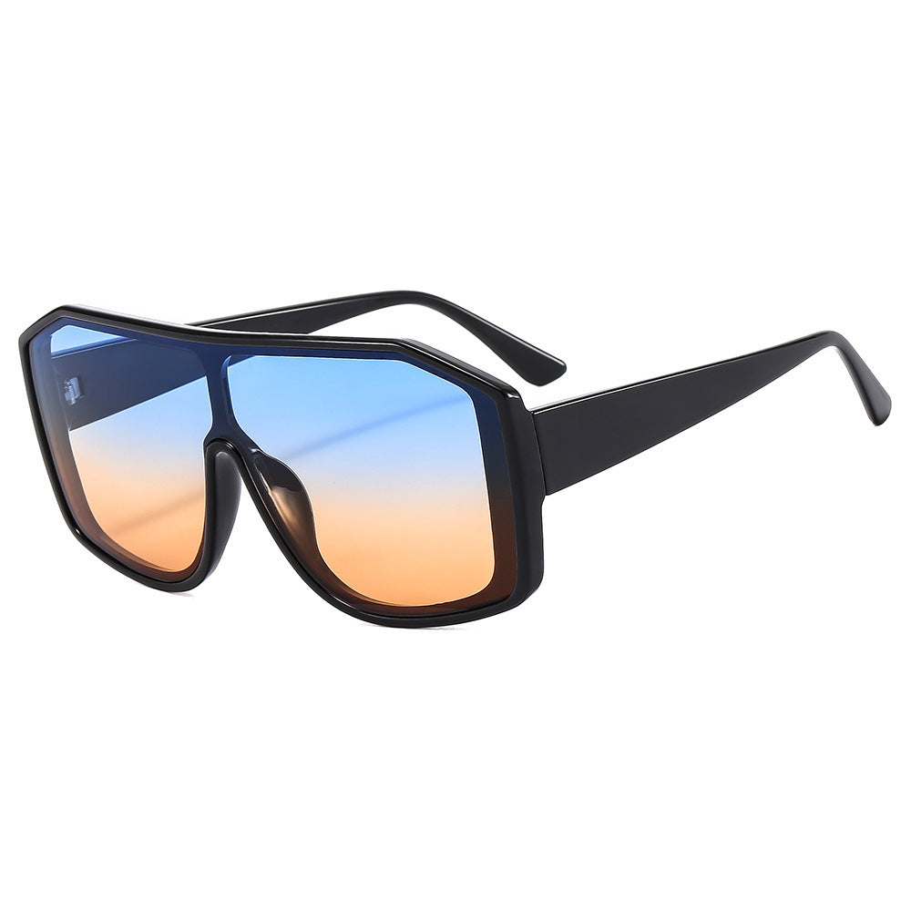 Damen Modische Oversized Sonnenbrille im extravaganten Animal-Print Design Brehn