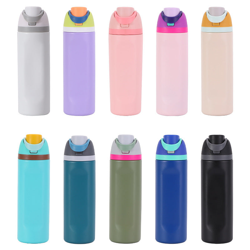 Damen isolierte Wasserflasche mit praktischem Tragegriff Brehn