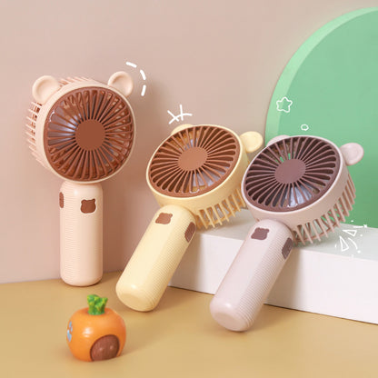 Damen Tragbarer Handventilator im süßen Bären-Design Brehn
