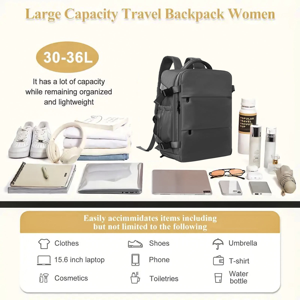 Multifunktionaler Laptop Rucksack mit Vielseitigen Fächern Brehn