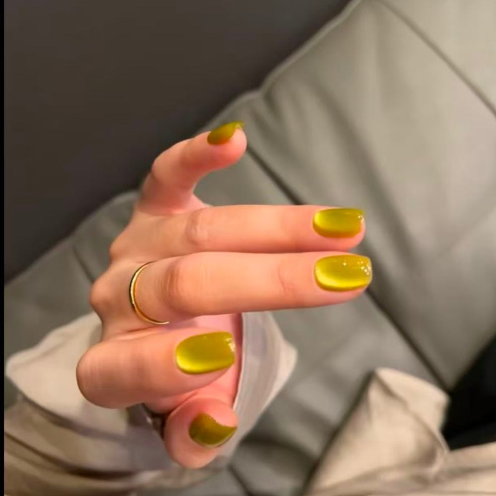Künstlerisches Press-On-Nagelset mit himmlischem Design Brehn