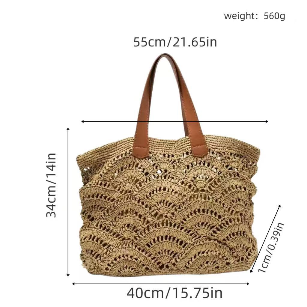 Handgefertigte Netz-Korb-Tasche Brehn