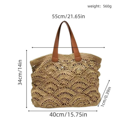 Handgefertigte Netz-Korb-Tasche Brehn