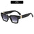 Oversized Geometrische Retro-Sonnenbrille