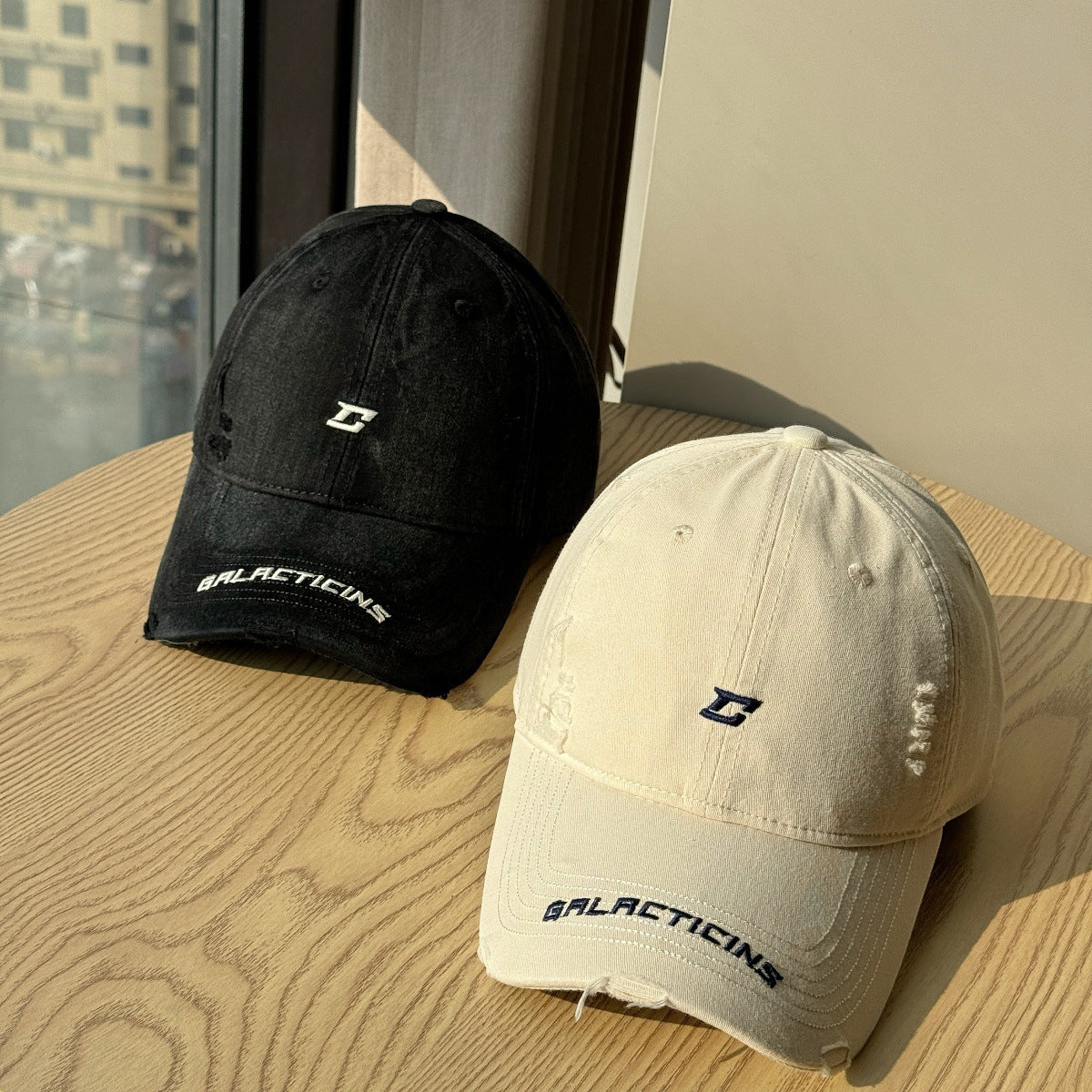 Herren Zerschlissenes Denim Baseball Cap Brehn