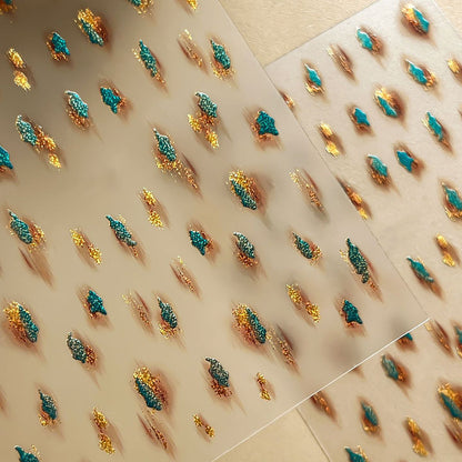 Kreative Nagelkunst Glitzer Transfers