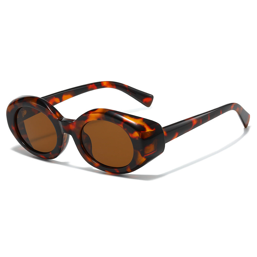 Oversized geometrische Sonnenbrille mit dicken Rahmen Brehn
