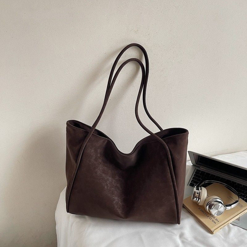 Chic Überdimensionale Leder Tote Tasche Brehn
