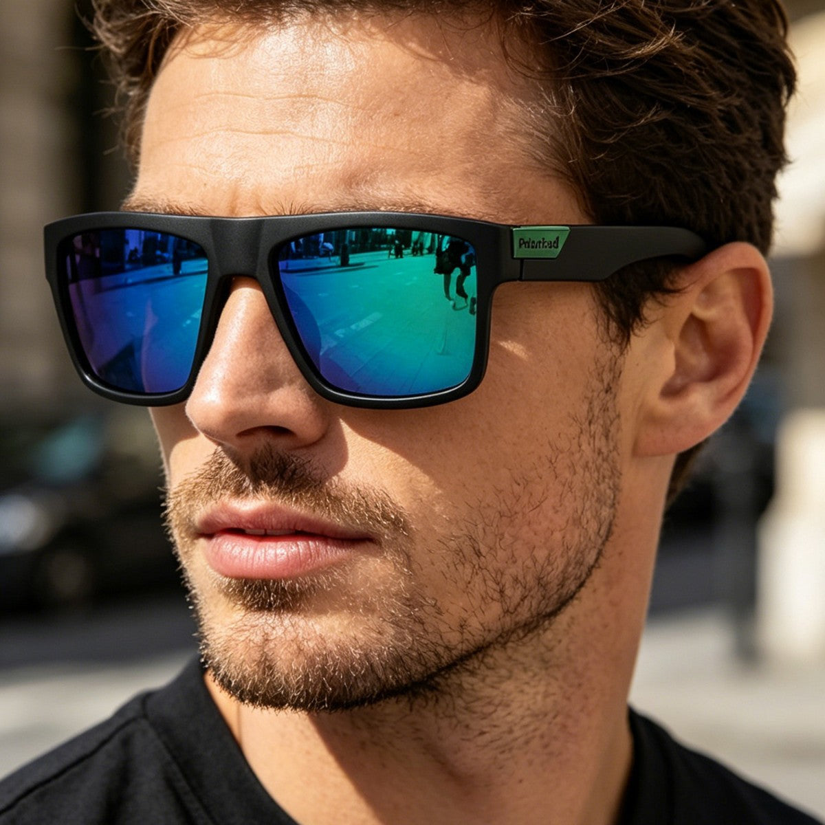 Damen Polarisiertes Sonnenbrille mit robustem Gestell Brehn