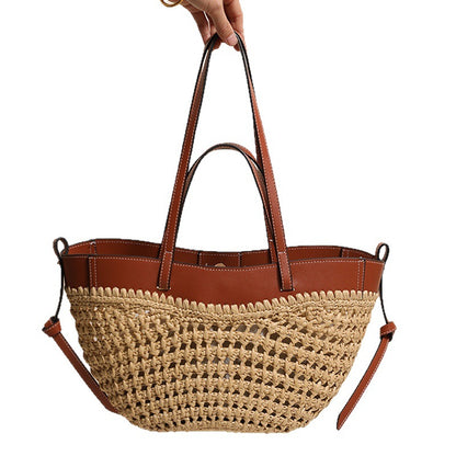 Handgefertigte Strohtasche Brehn