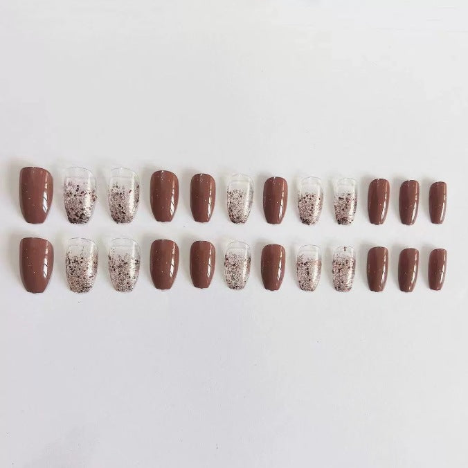 Elegante Langanhaltende Glitzer-Nagelverstärkungen Brehn