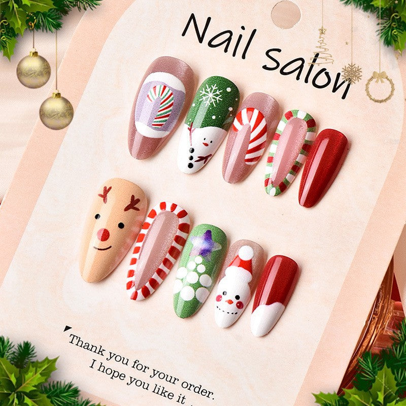 Kunstnagelset mit festlichen Weihnachtsmotiven Brehn 1787561505