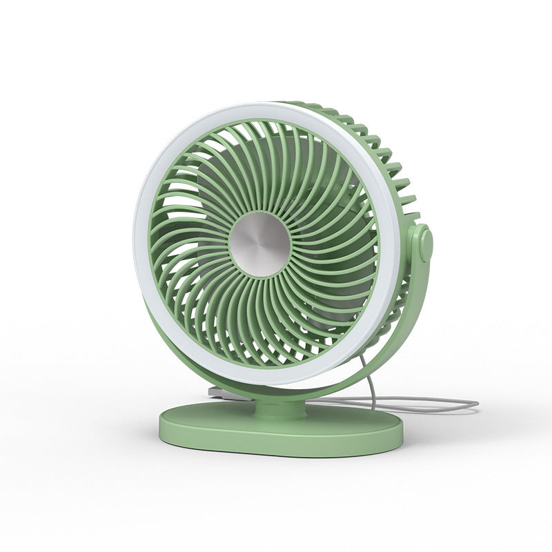 Damen tragbarer Tischventilator mit LED-Ring Beleuchtung Brehn
