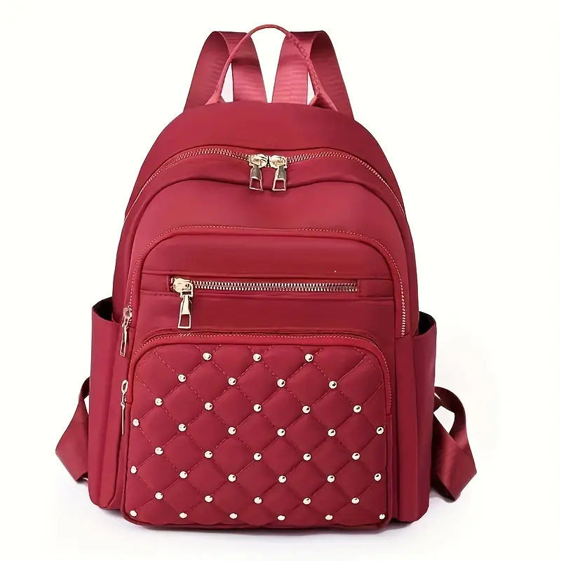 Eleganter gesteppten Multi-Taschen-Rucksack