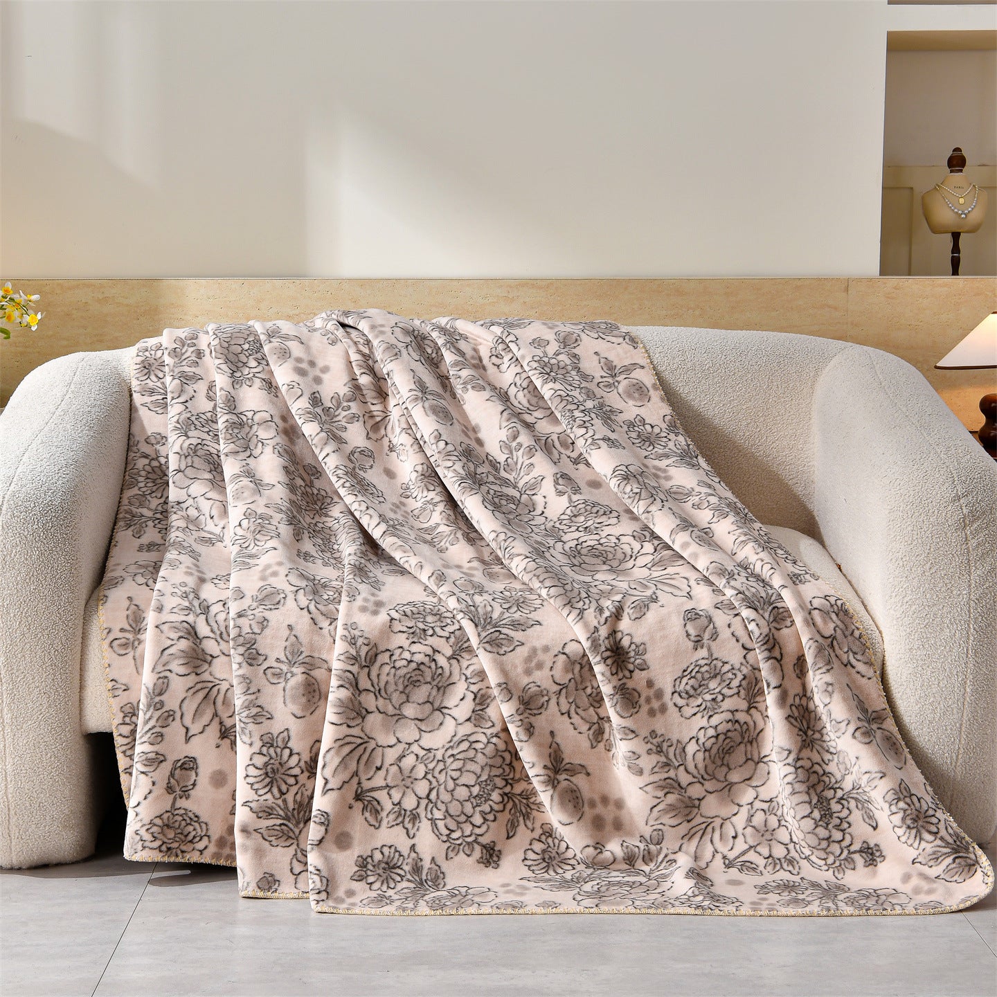 Luxus Leopardenmuster Fleece-Wurfdecke Brehn