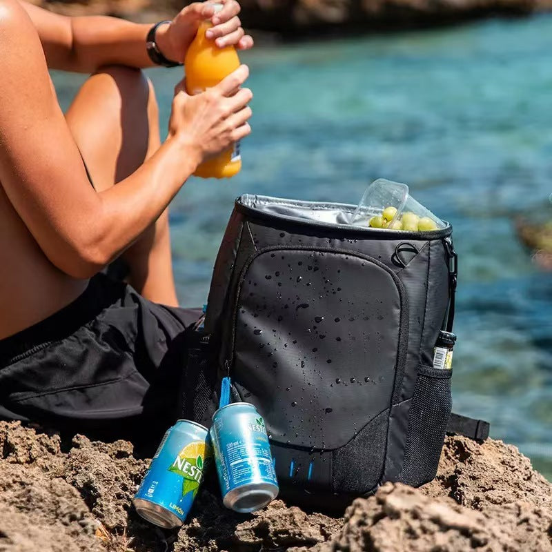Unisex nan isolierter Lunch-Rucksack mit Kühlfach, Frontfach und verstellbaren Schultergurten Brehn