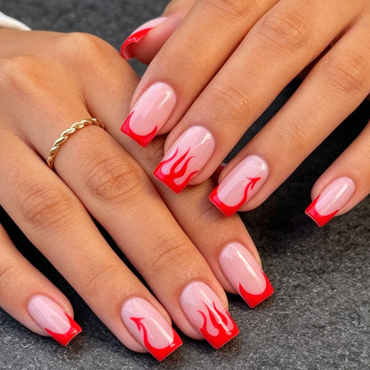 Trendy Flame Nail Art Verbesserungen Brehn
