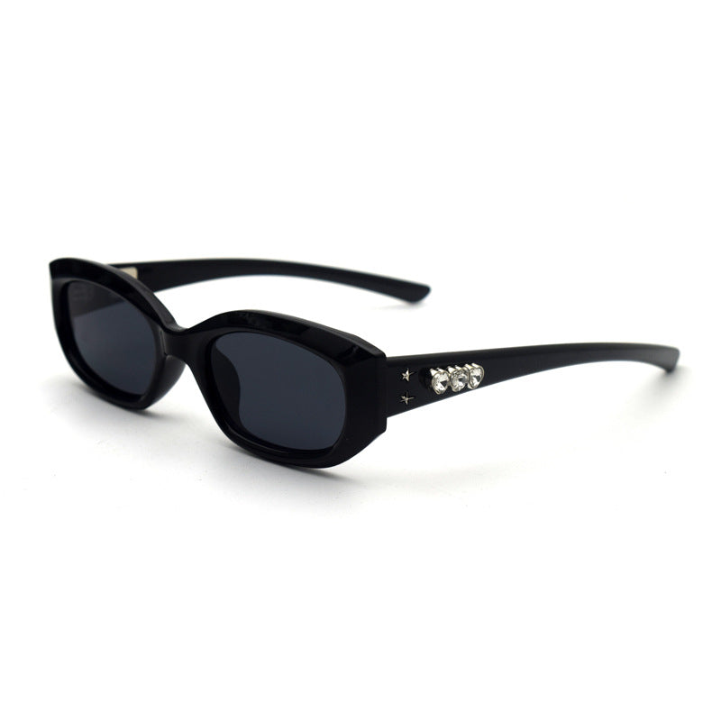 Trendy Cat-Eye Sonnenbrille mit adorabler Teddy-Bären-Akzent Brehn