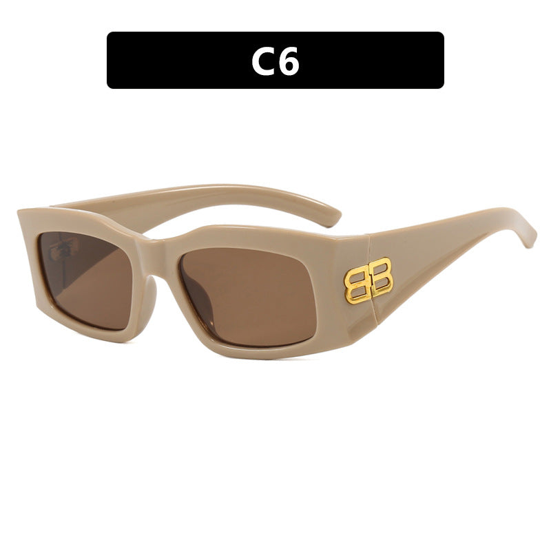 Damen modische Sonnenbrille mit kantigem Rahmen und Polarisierten Gläsern Brehn