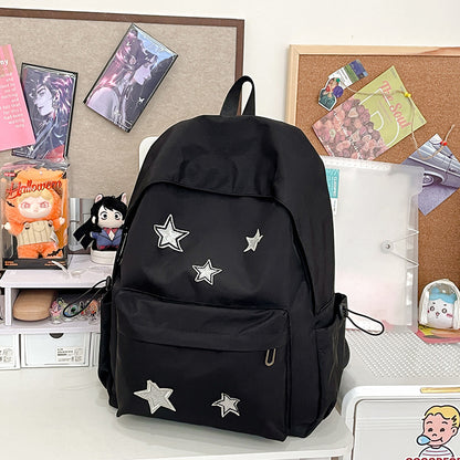 Stylische Stern-verzierte Alltag-Rucksack Brehn