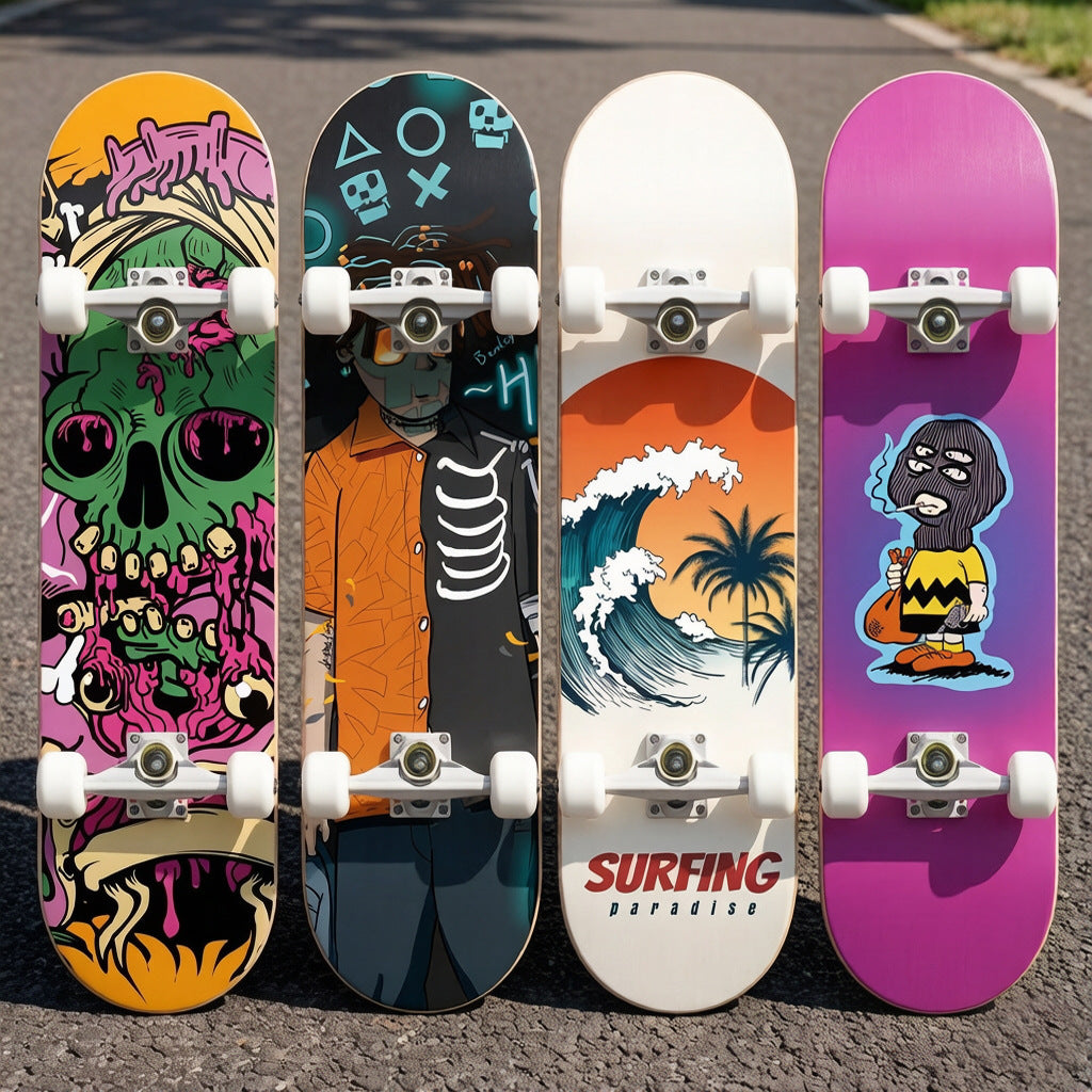 Skateboard mit Galaxy-Design Brehn