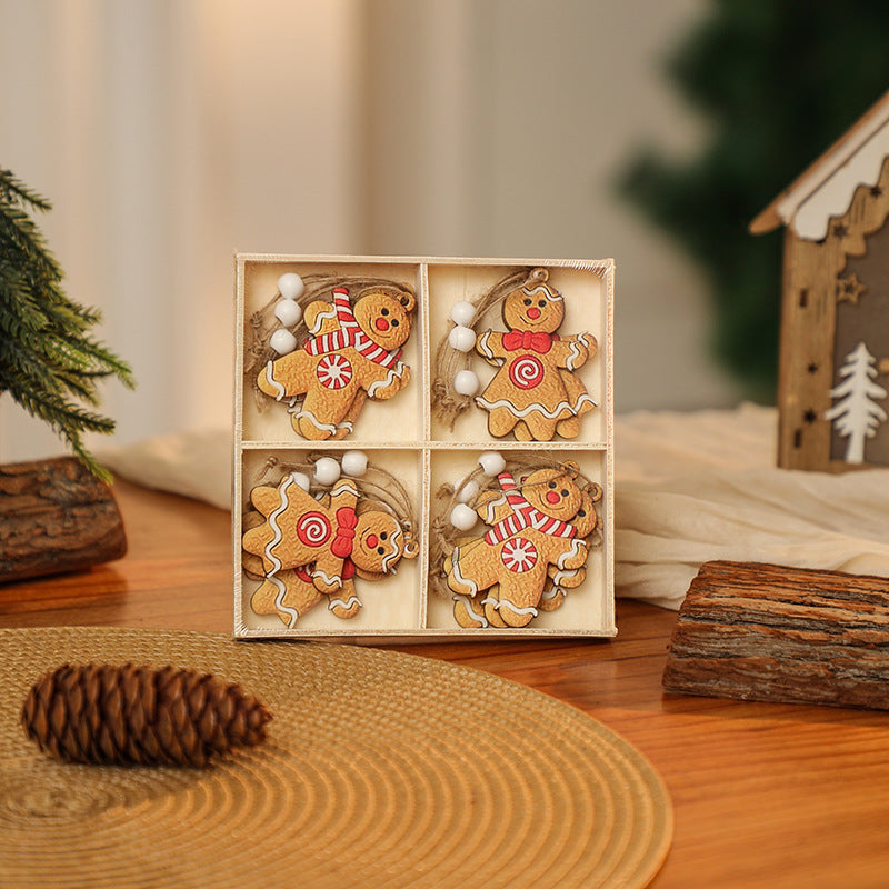 Dekorative Weihnachtsanhänger im Gnom-Design Brehn