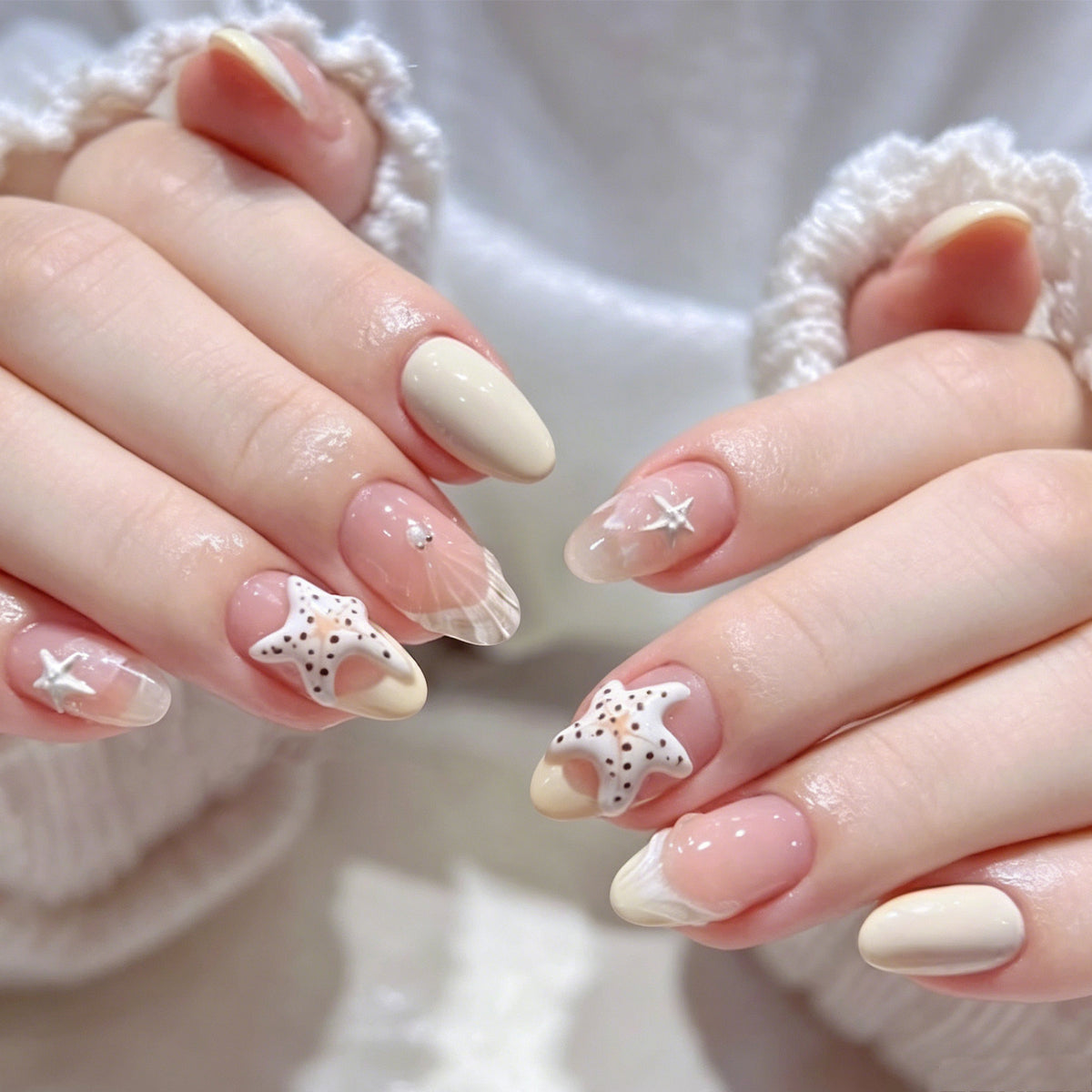 Premium Dekorative Press-On Nagelkunst Set